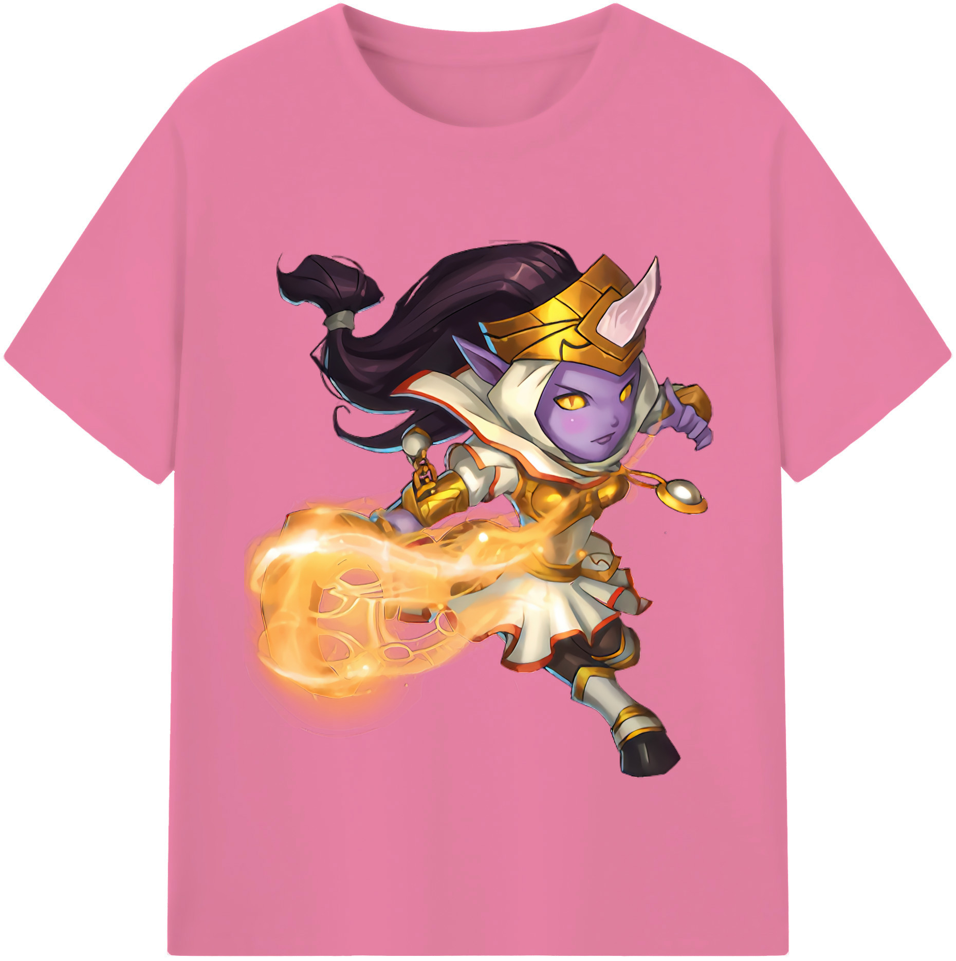 リーグ・オブ・レジェンド League of Legends LOL 綿100％半袖Tシャツ（フロントプリント）